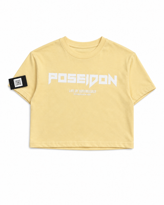 Crop Top Negro Clásico Poseidon