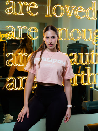 Crop Top Negro Clásico Poseidon