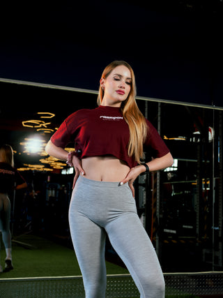 Crop Top Negro Clásico Poseidon